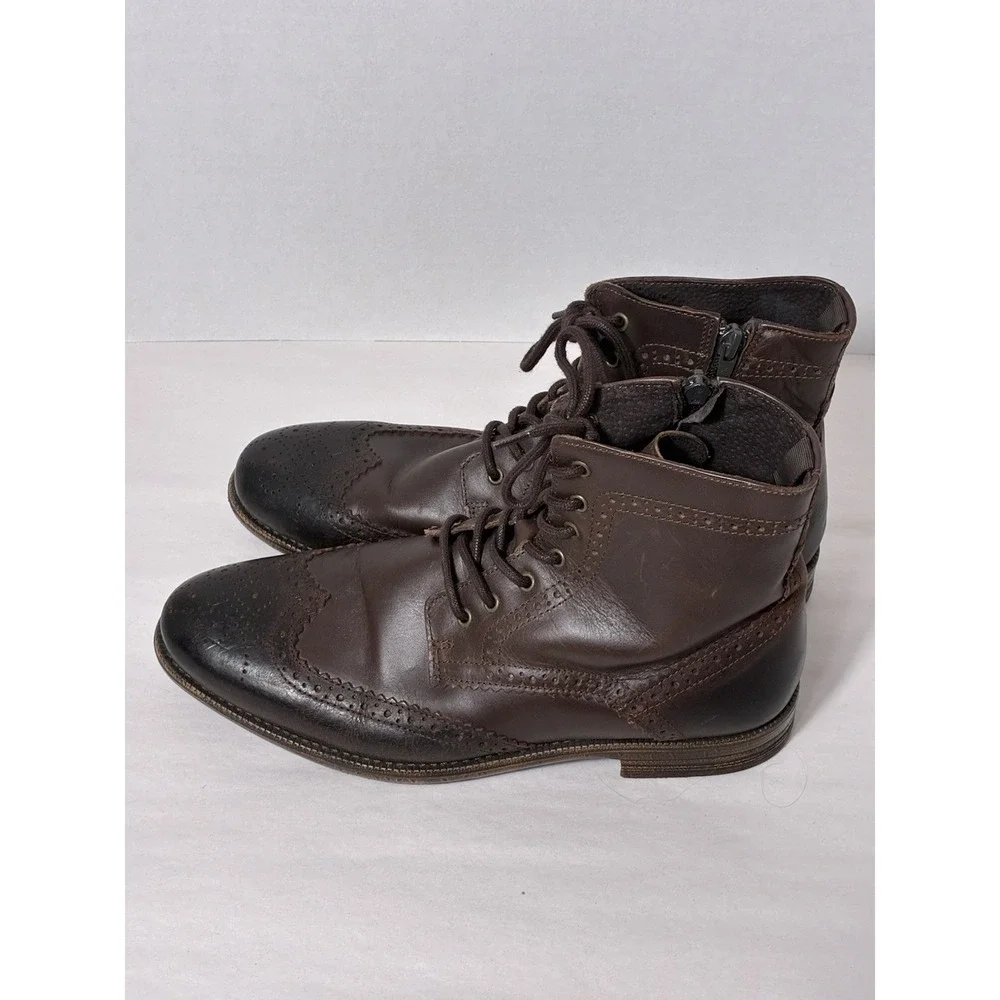 Robert Wayne Minos Chukka Boots Men's Sz 9D‎ Brown Leather Western Classic